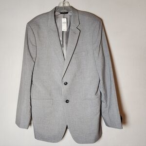 NWT Banana Republic Tailored Slim Grey Blazer Men's Size 42R 42 Regular